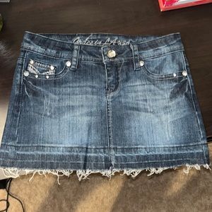 Vintage ‘Grace in LA USA’ Denim Mini Skirt.